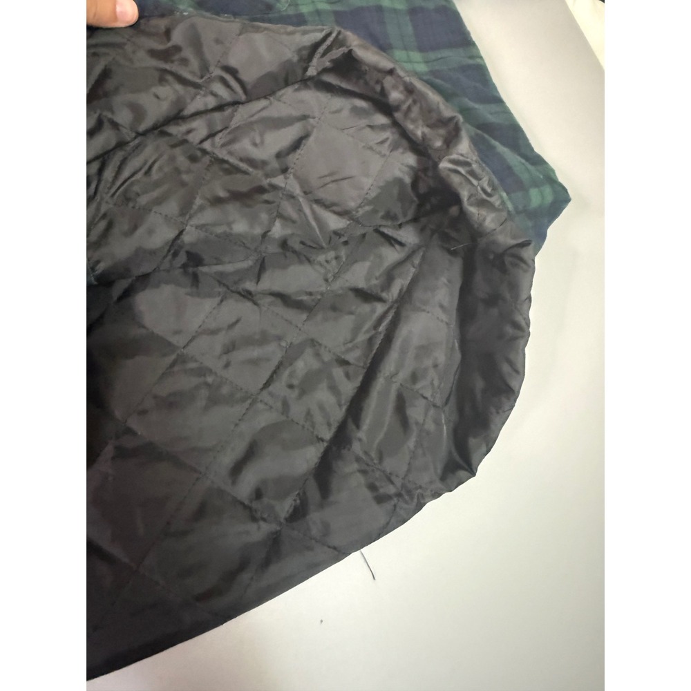 WearGuard Mens 3XL Quilted Flannel Shirt Jacket Plaid Green Navy Blue 12301 - Picture 4 of 6